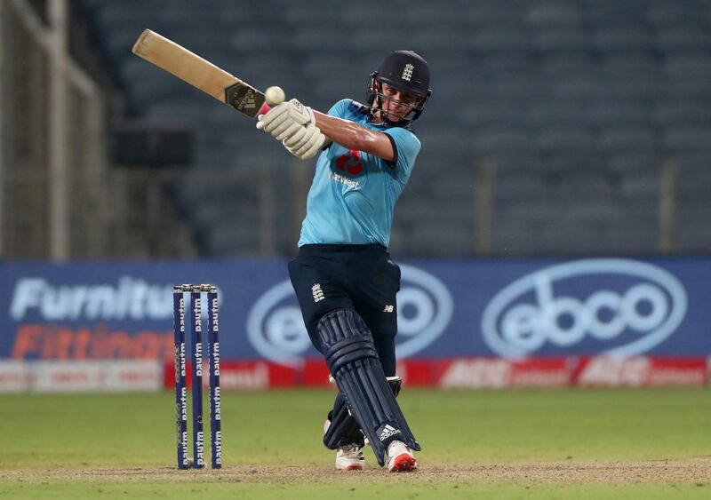 England's Sam Curran was the star of the show for the visitors in the third ODI against India at the Maharashtra Cricket Association Stadium in Pune. AP