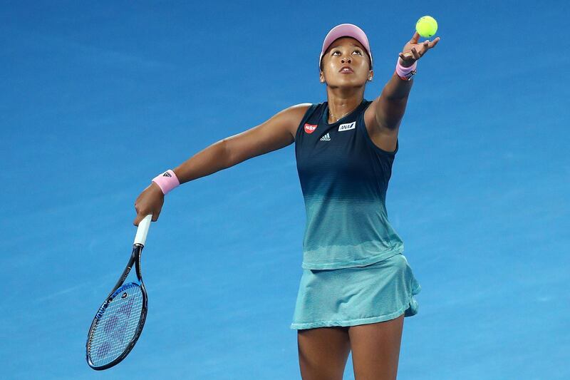 Naomi Osaka will look to carry the form that saw her win the Australian Open, and move to world No 1, in to her bid to win the Dubai title for the first time. Getty