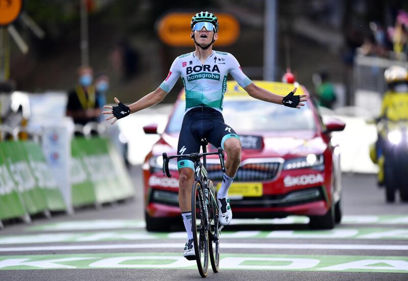 Lennard Kaemna wins the stage. Reuters