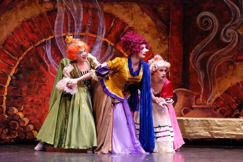 Male actors play the stepmother and stepsisters at Royal Moscow Ballet’s Cinderella. Courtesy: Royal Moscow Ballet