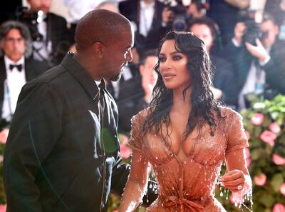 Metropolitan Museum of Art Costume Institute Gala - Met Gala - Camp: Notes on Fashion- Arrivals - New York City, U.S. – May 6, 2019 - Kim Kardashian and Kanye West. REUTERS/Andrew Kelly