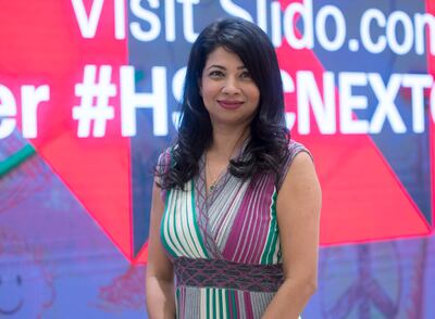 Sabrin Rahman, HSBC’s head of sustainability in Europe and the Middle East, and part of the judging panel at NextGen10, was impressed by the wealth of talent on show in the UAE.  Ruel Pableo for The National 