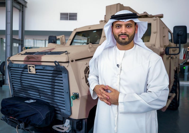 Abu Dhabi, United Arab Emirates, January 21, 2021.  Exclusive media tour of defense company NIMR.  --  Khaled Al Zaabi, NIMR Chief Commercial OfficerVictor Besa/The National Section:  NA    Reporter: Shireena Al Nowais