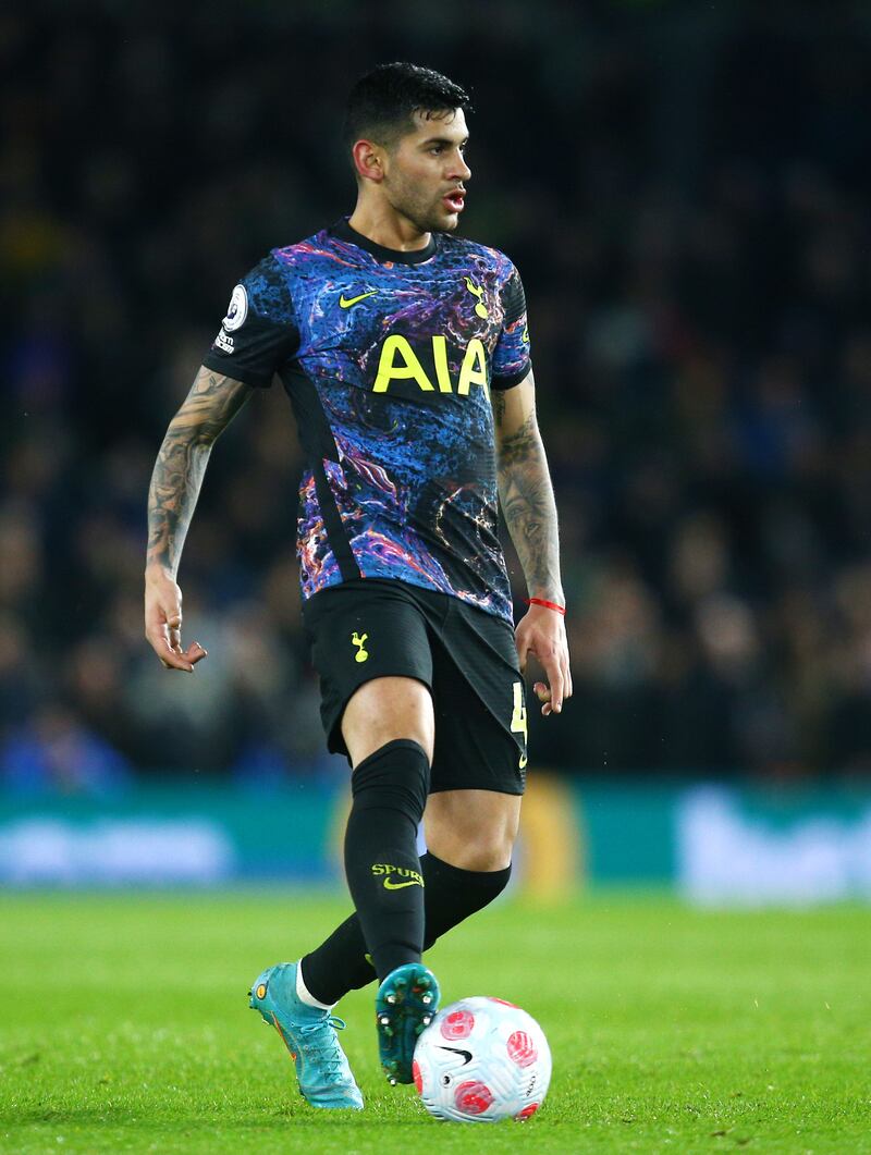 Cristian Romero - 7: Lucky first goal for Spurs when Kulusevski’s shot deflected off Argentine defender’s leg. Booked for scything down countryman Mac Allister after break. Getty