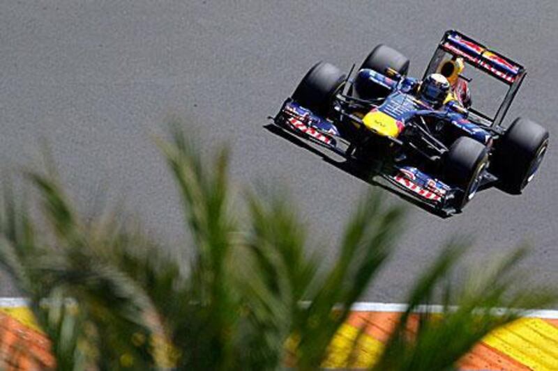 Sebastian Vettel dominated the streets of Valencia in his Red Bull Racing car to win the European Grand Prix.