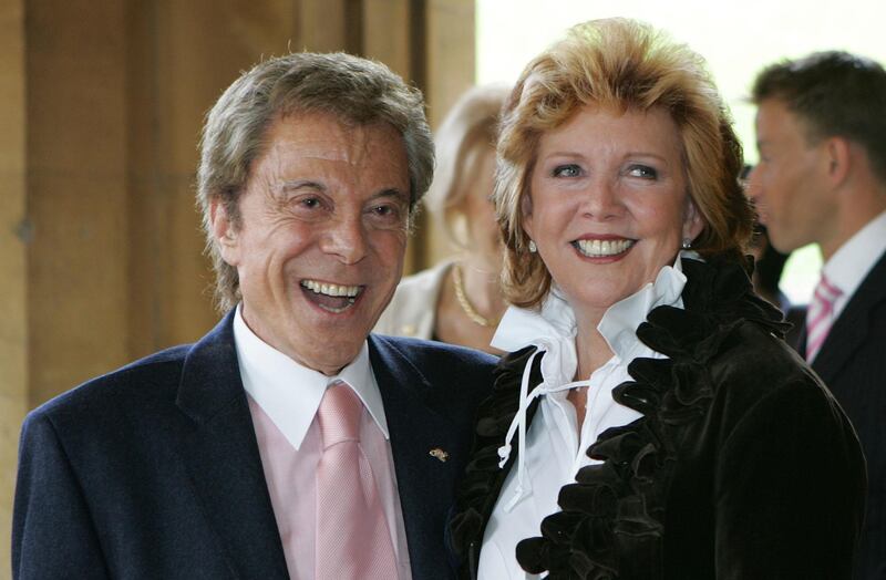 Lionel Blair and Cilla Black arrive for the Help the Aged Living Legend Awards at Windsor Castle in May 2006. Photo: PA