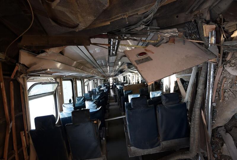 The impact derailed the first two carriages of the train ejecting a large number of passengers, said Mongi Kadhi, an official with emergency services.
