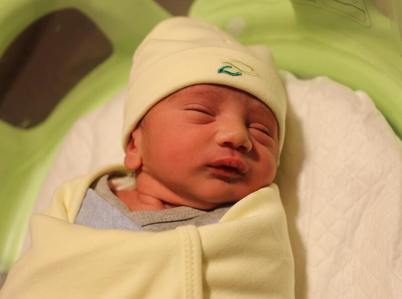 Baby Selim was born just after midnight on Sunday, the first day of Eid Al Fitr. Courtesy: Burjeel Hospital Abu Dhabi