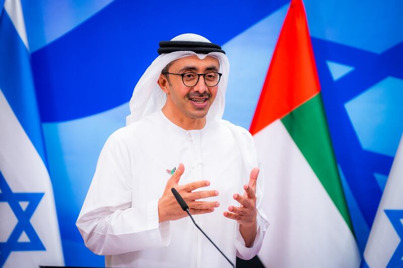 Sheikh Abdullah pointed out that about half a million Israelis have visited the UAE over the past two years.