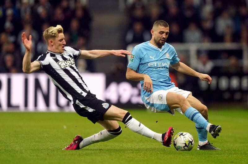 SUBS: (On for Hall 46’) Instantly provided some urgency and energy to Newcastle’s side, just like he did against Sheffield United on Sunday, pressing and hassling City when out of possession. One surging run ended with shot from narrowest of angles that Ortega saved comfortably. PA