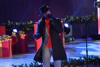 Ne-Yo performs at the 87th Annual Rockefeller Center Christmas Tree Lighting Ceremony at Rockefeller Center on December 4, 2019 in New York City. / AFP / Angela Weiss
