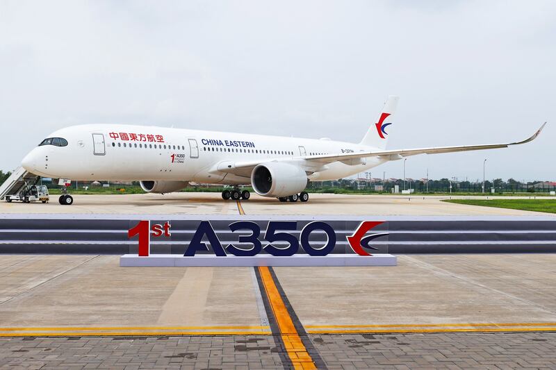 The first Airbus A350 delivered from China. Courtesy: Airbus