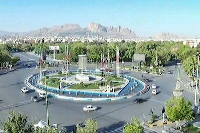 A video grab made by Islamic Republic of Iran Broadcasting purportedly shows  a live picture of the city of Isfahan early on April 19, 2024, following reports of explosions heard in the province in central Iran. AFP