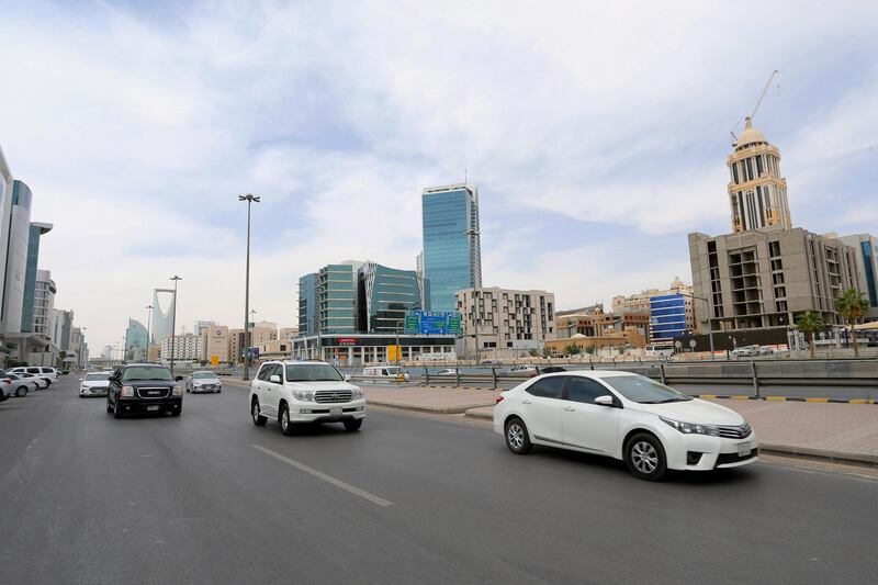 FILE PHOTO: General view shows the cars on the street, after curfew lifted, which was imposed to prevent the spread of the coronavirus disease (COVID-19), in Riyadh, Saudi Arabia, March 24, 2020. REUTERS/Ahmed Yosri/File Photo