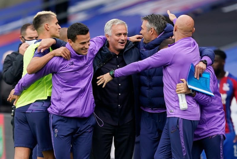 Jose Mourinho – 6: Judged by his celebration at winning a point at Crystal Palace to secure sixth place on the final day, he regarded his start at Spurs a success. Few fans seem to fancy the football his side play, though, and they flounced out of the cups on his watch. Reuters