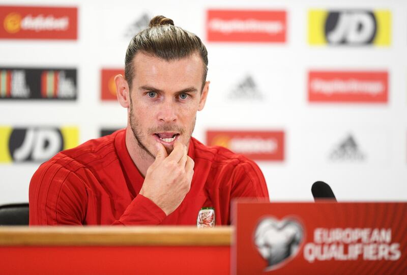 CARDIFF, WALES - SEPTEMBER 05: Gareth Bale of Wales looks on during Wales Training Session at the Cardiff City Stadium on September 05, 2019 in Cardiff, Wales. (Photo by Harry Trump/Getty Images)