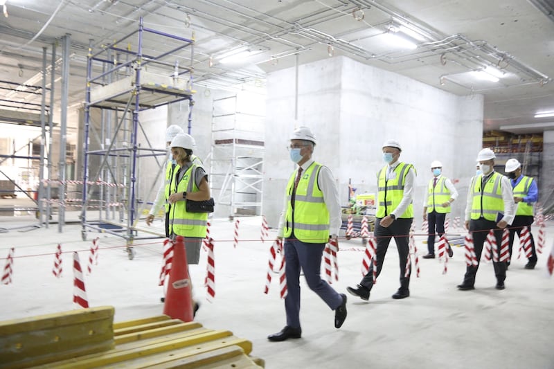 The impressive facility is rapidly taking shape ahead of its launch next year. Photo: Cleveland Clinic Abu Dhabi