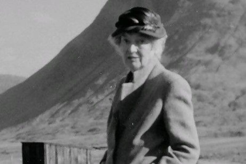 Lady Zainab, pictured on her estate in the Scottish Highlands, was an accomplished angler and deerstalker. Courtesy of Angus Sladen