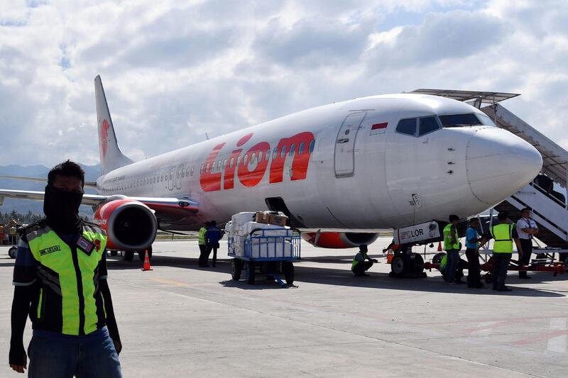 Lion Air and fellow Indonesian carrier Garuda Indonedia have their Boeing 737 Max jets grounded. AFP Photo