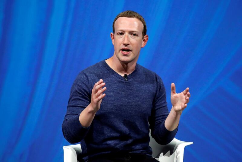 FILE PHOTO: Facebook's founder and CEO Mark Zuckerberg speaks at the Viva Tech start-up and technology summit in Paris, France, May 24, 2018. REUTERS/Charles Platiau/File Photo