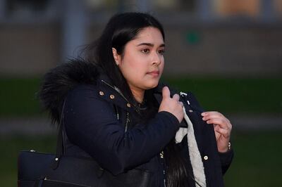 Sneha Chowdhury leaves after appearing at the first day of her trial at Woolwich Crown Court in south east London on January 6, 2020. Sneha Chowdhury, along with her brother Mohiussunnath Chowdhury, are accused of plotting a mass casualty terror attack. Sneha Chowdhury faces two charges of failing to disclose information relating to an alleged plot to carry out a mass casualty act of terrorism. The trial is set to last between three and four weeks. / AFP / Ben STANSALL
