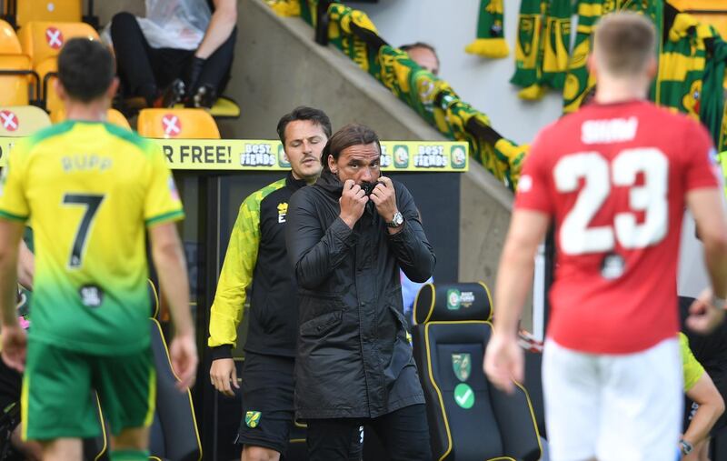 Norwich manager Daniel Farke. Reuters