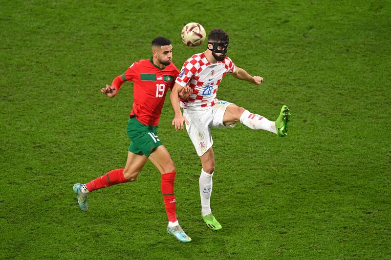 Youssef En-Nesyri – 6. The 25-year-old had a number of chances, including a flashing header just wide from a tight angle. He even made sure to do his defensive duties on set-pieces. Getty

