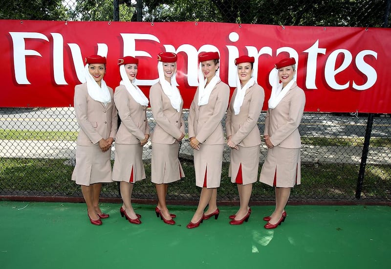 “If you are hired by Emirates as cabin crew, during the first three years we expect from you to fly,” the chief commercial officer Thierry Antinori said. Paul Morigi / Getty Images for Emirates Airlines / AFP