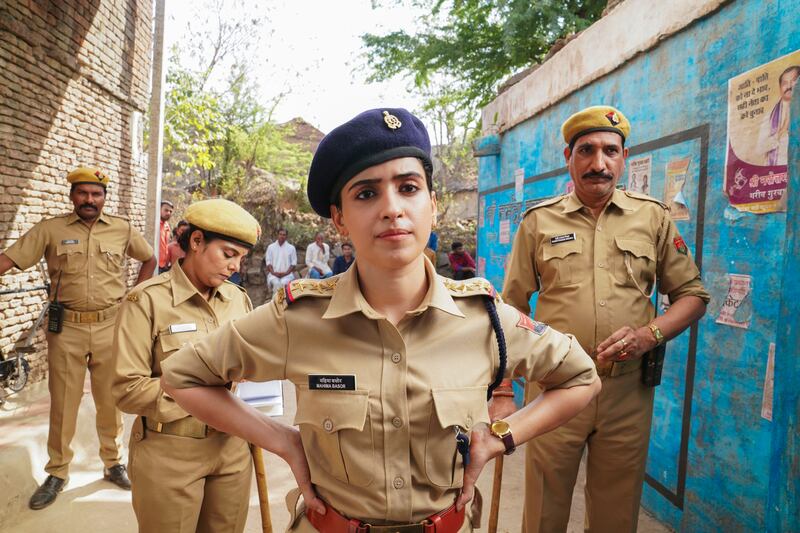 Sanya Malhotra in the comedy about missing jackfruits, 'Kathal'.