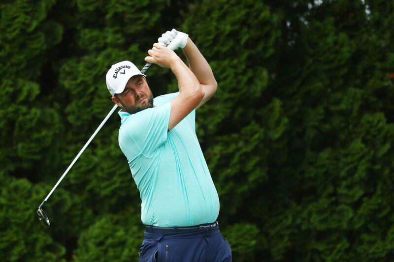 CROMWELL, CONNECTICUT - JUNE 21: Marc Leishman of Australia plays his shot from the ninth tee during the second round of the Travelers Championship at TPC River Highlands on June 21, 2019 in Cromwell, Connecticut.   Tim Bradbury/Getty Images/AFP