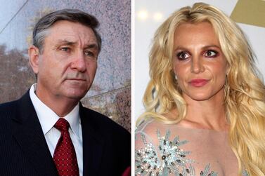 Britney Spears is asking a court to curb her father Jamie Spears's conservatorship. AP