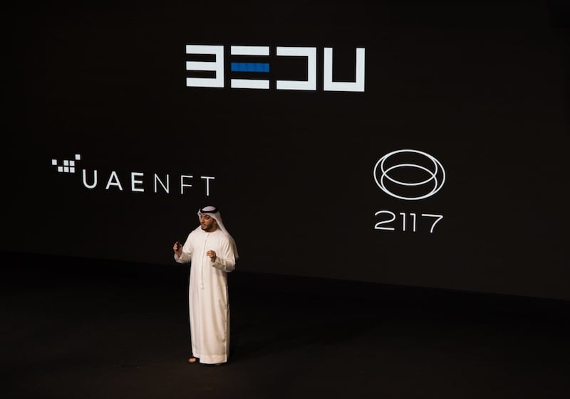 Amin Al Zarouni, CEO of Bedu, at the launch of Project 2117, which will accelerate its journey to 100 million users in the metaverse.