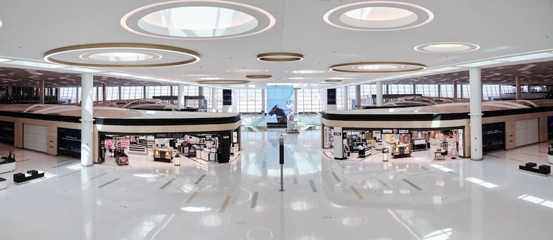 An overview of the retail space inside Bahrain International Airports' new terminal building. Bahrain Airport Company,
