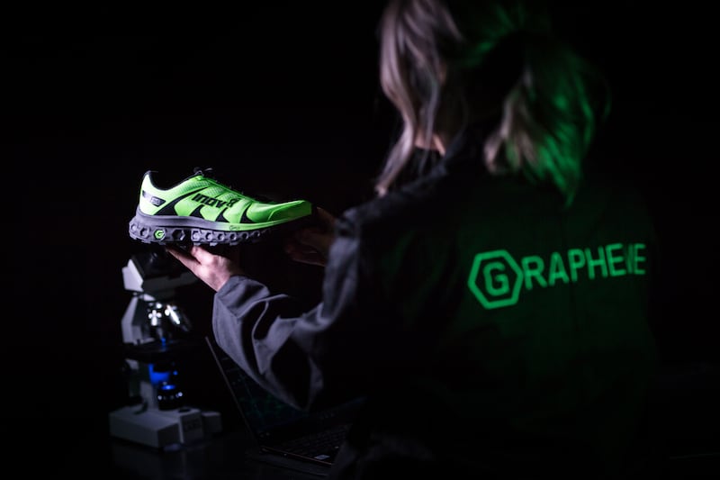 4: Graphene can boost the performance of sportswear. Scientists at the University of Manchester have teamed up with UK-based sportswear experts at inov-8 to create a global, best-selling graphene enhanced running shoe.