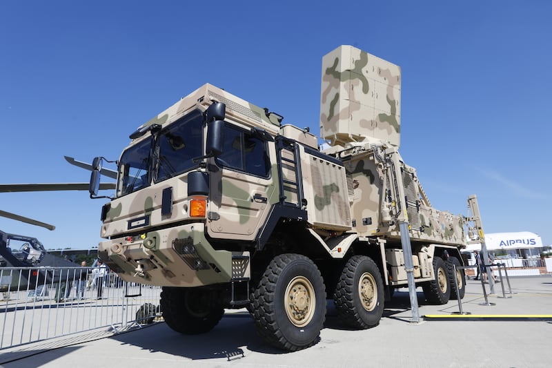 Germany has also supplied its latest version of the IRIS-T  air defence system designed to shoot down missiles at altitudes up to 20 kilometres. Getty Images