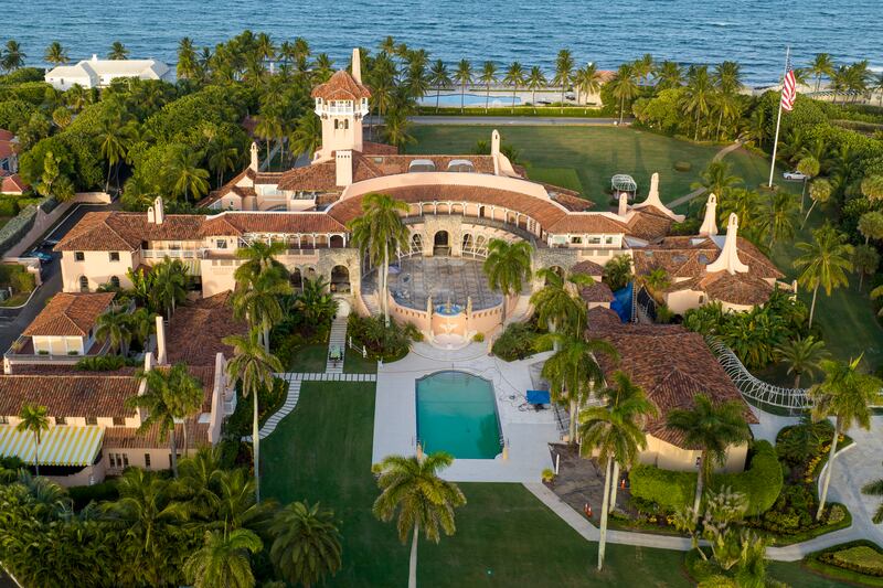Mr Trump reportedly had more than 300 classified documents at Mar-a-Lago. AP