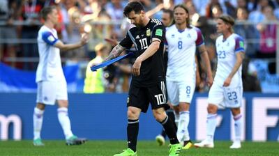 Lionel Messi and Argentina had a frustrating start to World Cup 2018 as they drew 1-1 with Iceland in Group D. Matthias Hangst / Getty Images