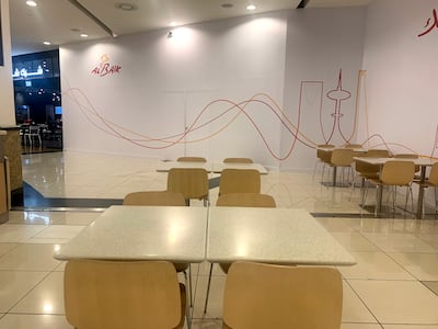 Hoarding with Al Baik's logo in the food court of Mall of the Emirates in Dubai. Chris Whiteoak / The National