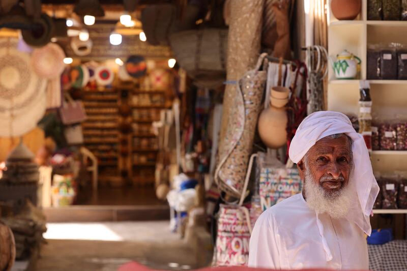 Stall owners in the souq sell meat, vegetables and handicrafts – the latter geared more to the tourist market