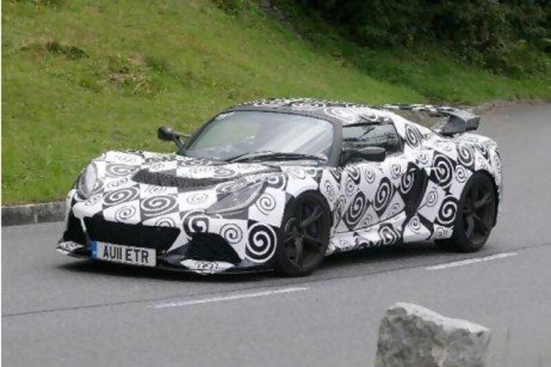 The new Lotus Exige is taking shape.