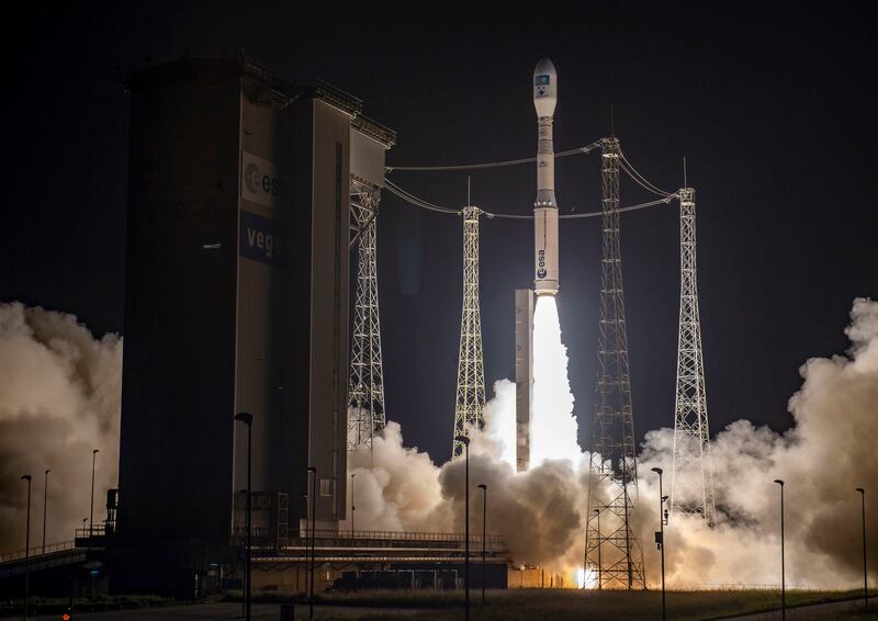 The European Vega-C rocket lifted off from French Guiana in December but failed within minutes. AP