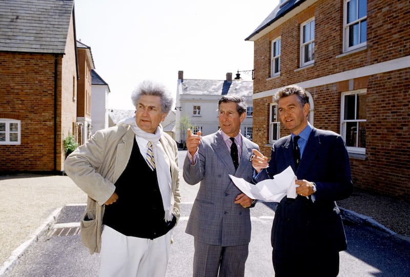 Well-known architect Leon Krier, left, was appointed in 1989 to work on the concept for what would become Poundbury