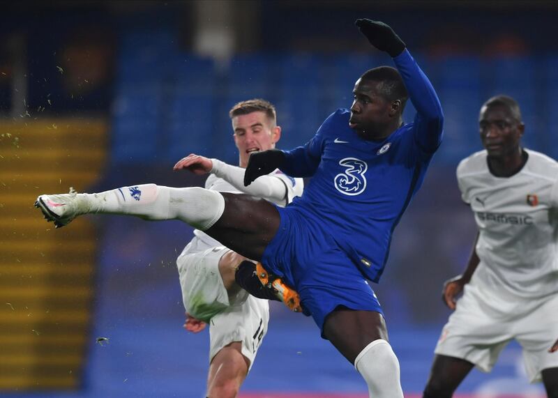 Kurt Zouma 7 -  Kept on his toes despite Chelsea’s dominance as Rennes still looked dangerous when they were able to work the ball into wide areas. He survived a first-half handball shout too, but kept his cool and deserved his clean sheet. AP