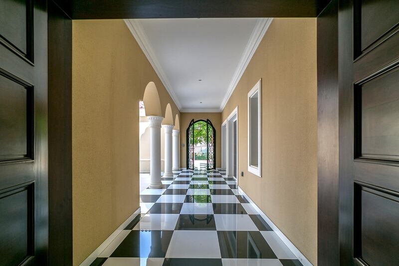 <p>Chequered floors are a key feature of the modern villa.&nbsp;Courtesy LuxuryProperty.com</p>
