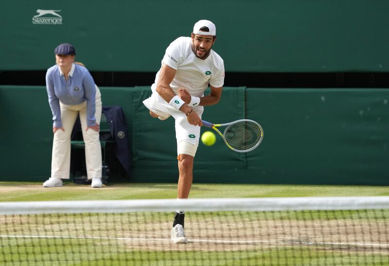 Matteo Berrettini during the final. AP