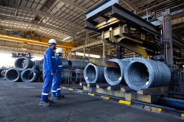 Emirates Steel plant in Abu Dhabi. 