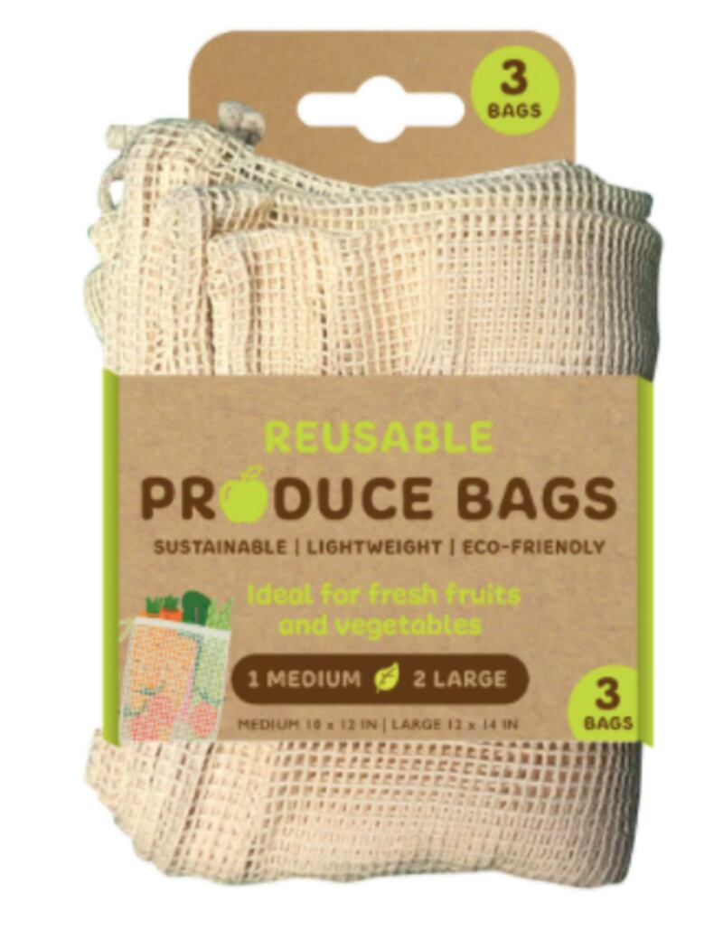 Bonus buy: set of three Evriholder reusable produce bags, Dh20 at Homesmith stores