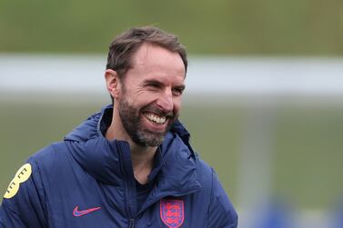 Soccer Football - World Cup - UEFA Qualifiers - England Training - St George's Park, Burton upon Trent, Britain - November 11, 2021 England manager Gareth Southgate during training Action Images via Reuters / Carl Recine