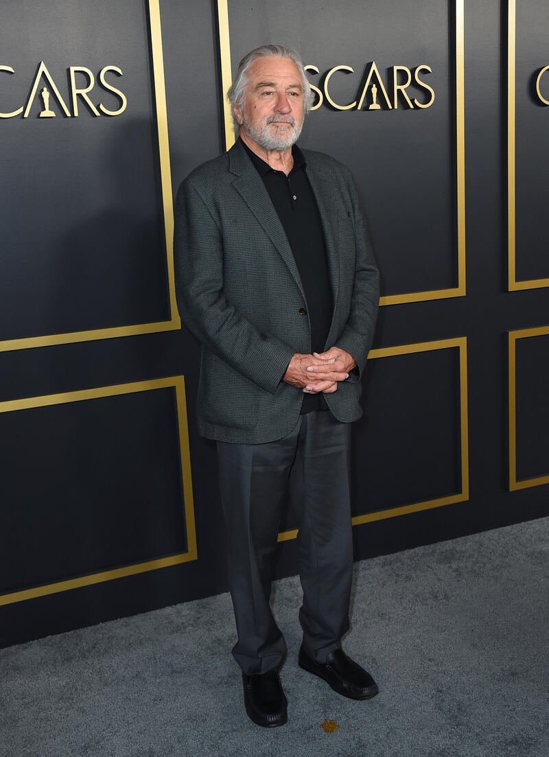 Robert De Niro arrives for the 92nd Oscars Nominees Luncheon in Hollywood, California, on January 27, 2020. AP