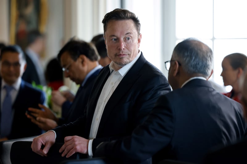 Elon Musk said that there are only 'two or three' days in a year when he does not put in some 'meaningful amount of work'. EPA